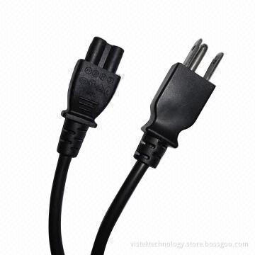 IEC C6 US 3-prong Plug AC Power Cord, Customized Designs